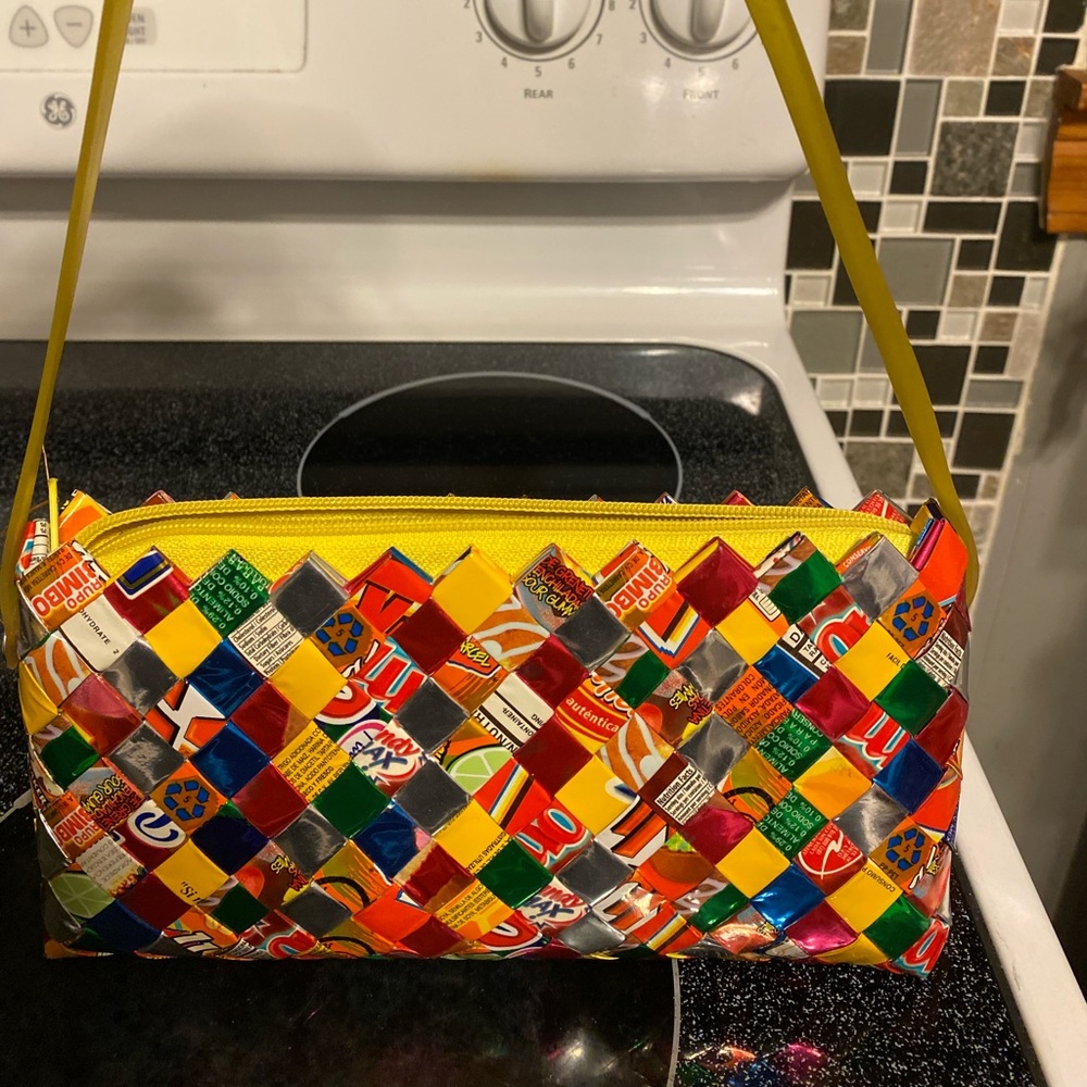Recycled Handmade Wrapper Purse